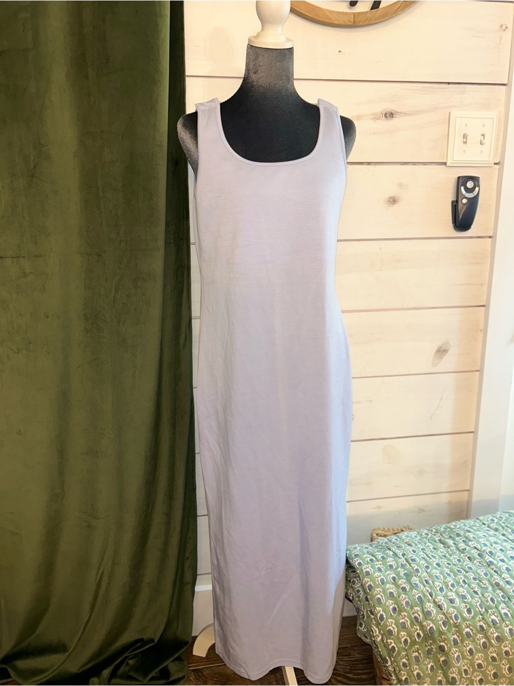 Sleeveless Maternity Nursing Maxi Tank Dress for Women